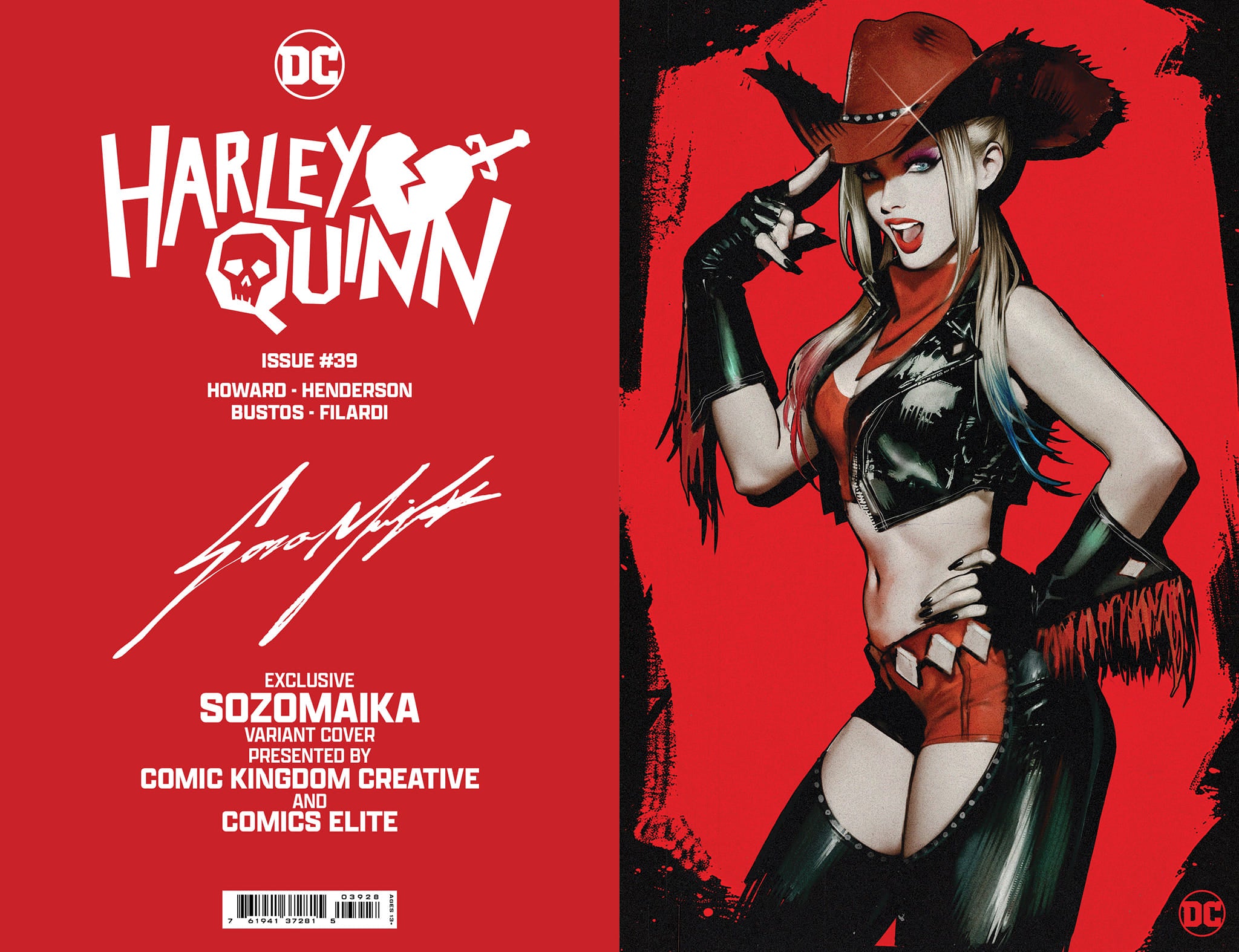 HARLEY QUINN #39 SOZOMAIKA VIRGIN FOIL C2E2 EXCLUSIVE