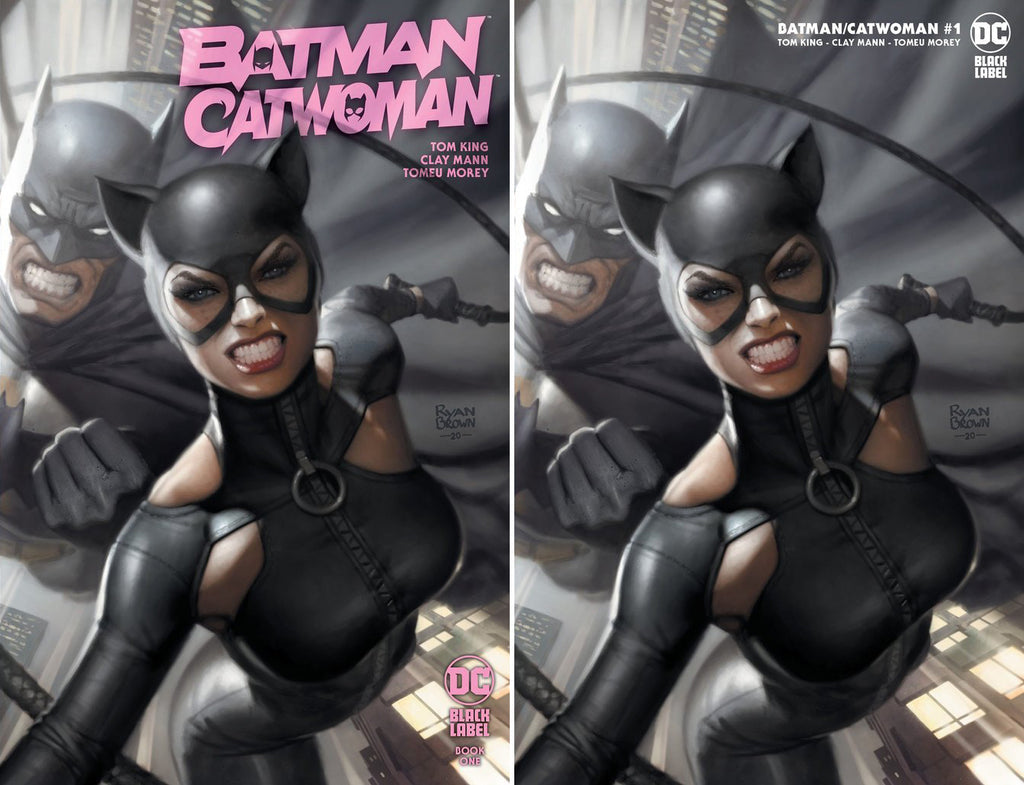 BATMAN CATWOMAN #1 RYAN BROWN VARIANT TRADE & VIRGIN SET