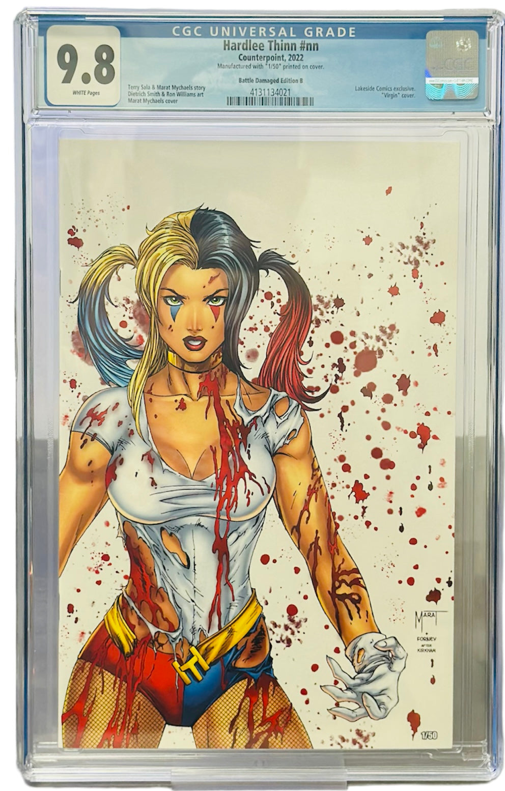 Hardlee Thinn Battle Damaged Lakeside Comics Exclusive - Lakeside Comics