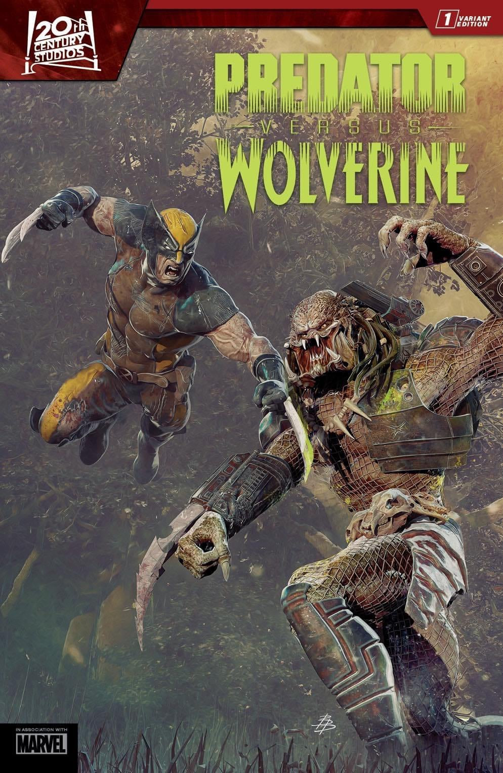 PREDATOR VS WOLVERINE #1 BARENDS VARIANT