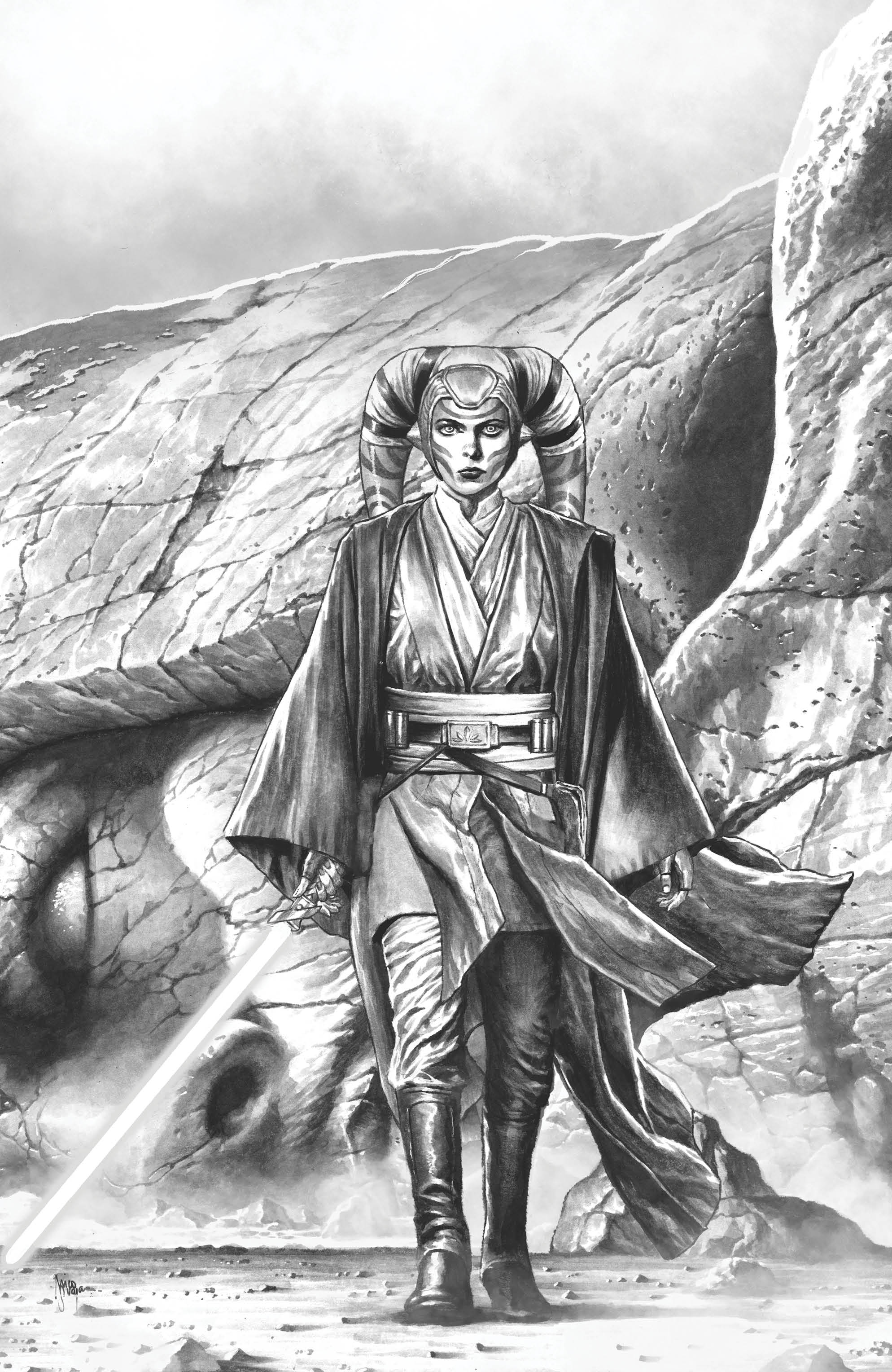 STAR WARS HIGH REPUBLIC 10 MICO SUAYAN NYCC SKETCH VARIANT