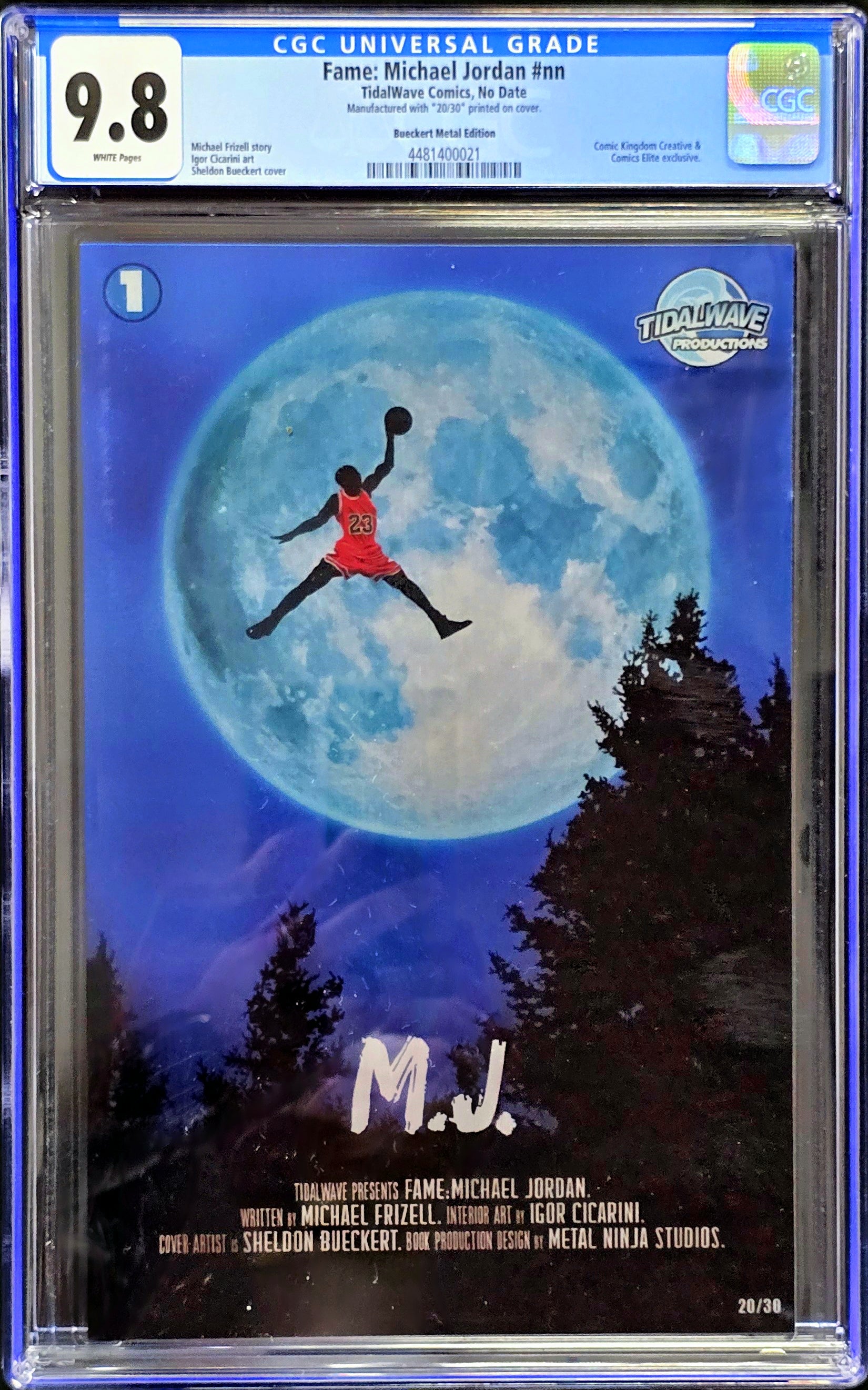 FAME: MICHAEL JORDAN METAL EDITION CGC 9.8 LTD TO 30