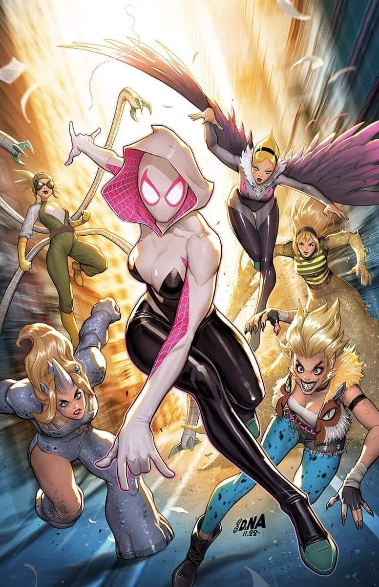 SPIDER-GWEN: SHADOW CLONES #2 DAVID NAKAYAMA VIRGIN VARIANT