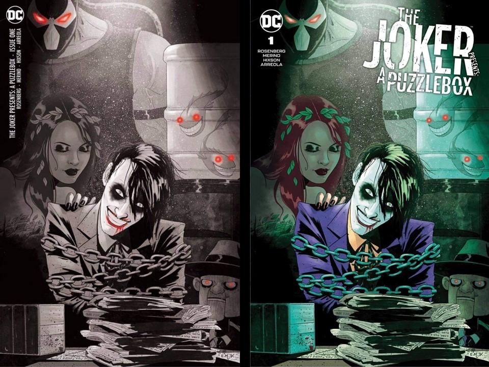 THE JOKER PUZZLEBOX #1 HUTCHISON-CATES VARIANT SET - Lakeside Comics